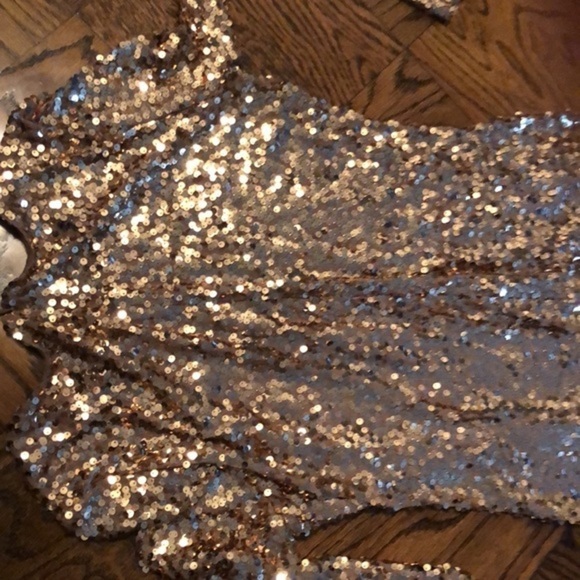 Sequined French Connection dress was Worn good condition one size Fits US 8/10 - Picture 10 of 12